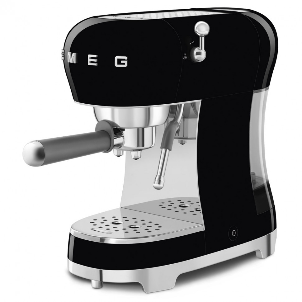 SMEG ECF02BLEU Кофемашина-эспрессо, цвет черный
