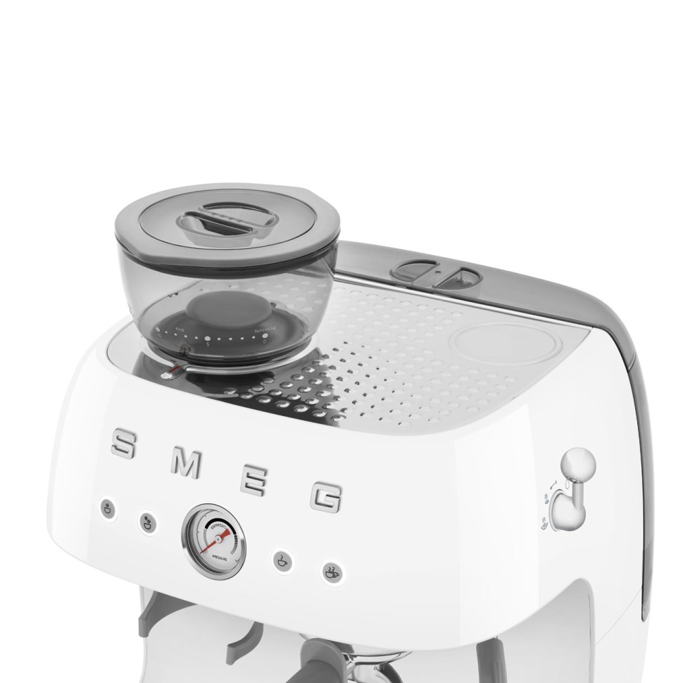 SMEG EGF03WHEU Кофемашина-эспрессо со встроенной кофемолкой, цвет белый