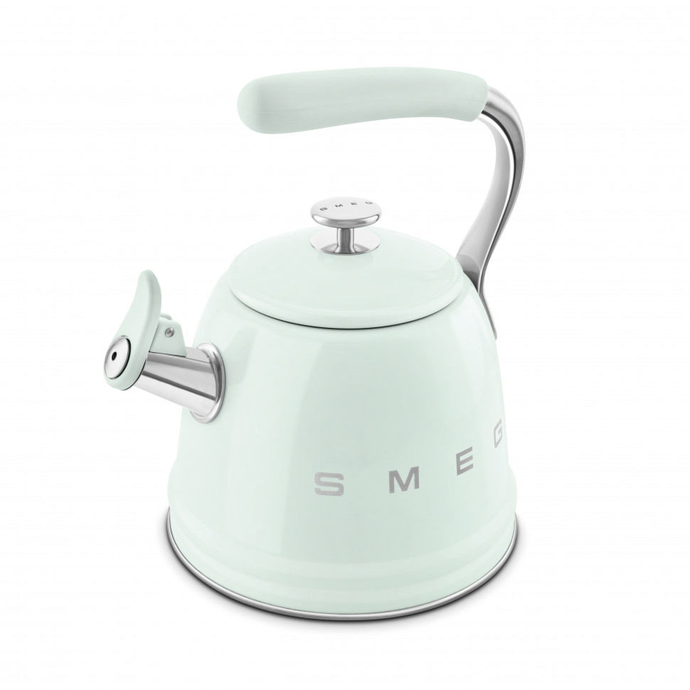 SMEG WKF01PG Чайник со свистком, 2.3 л, цвет пастельный зелёный