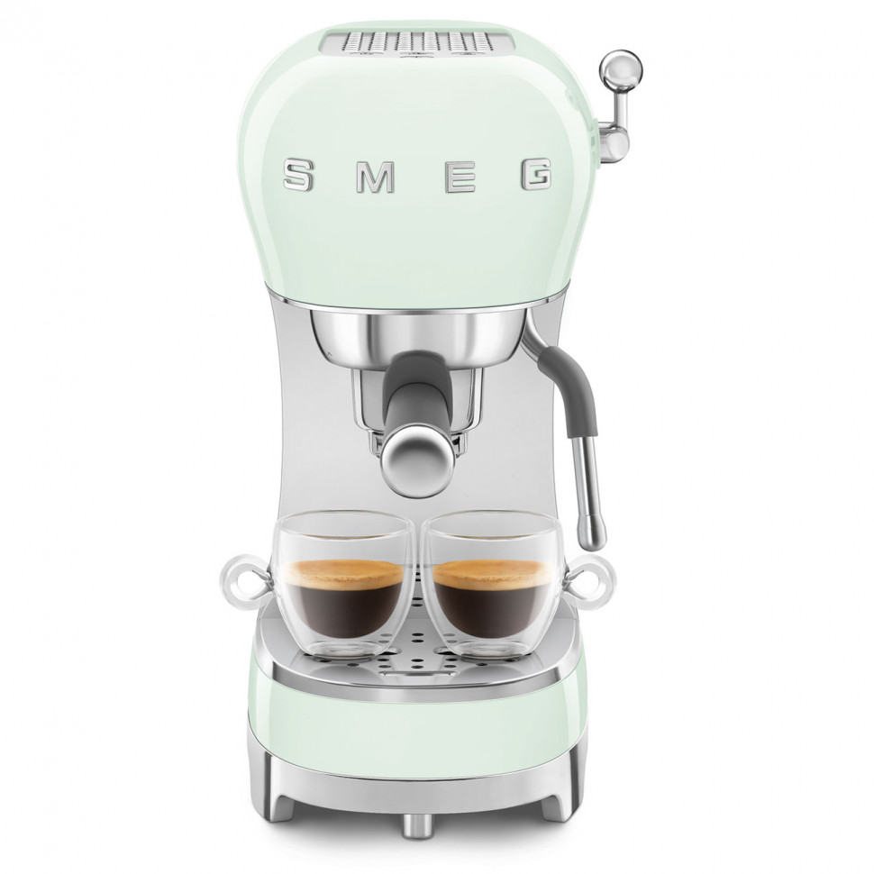 SMEG ECF02PGEU Кофемашина-эспрессо, цвет пастельный зеленый