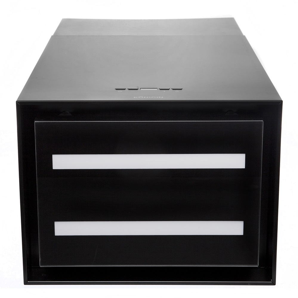 Кухонная вытяжка Konigin Geometry Black/Black Glass