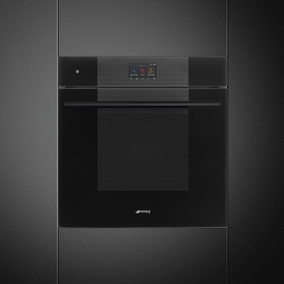 SMEG SO6104APB3 Многофункциональный духовой шкаф с технологией Multitech, 60 см, 25 функций, стекло Deep Black (чёрное)