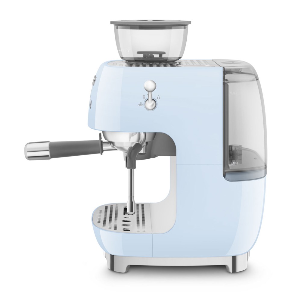 SMEG EGF03PBEU Кофемашина-эспрессо со встроенной кофемолкой, цвет пастельный голубой