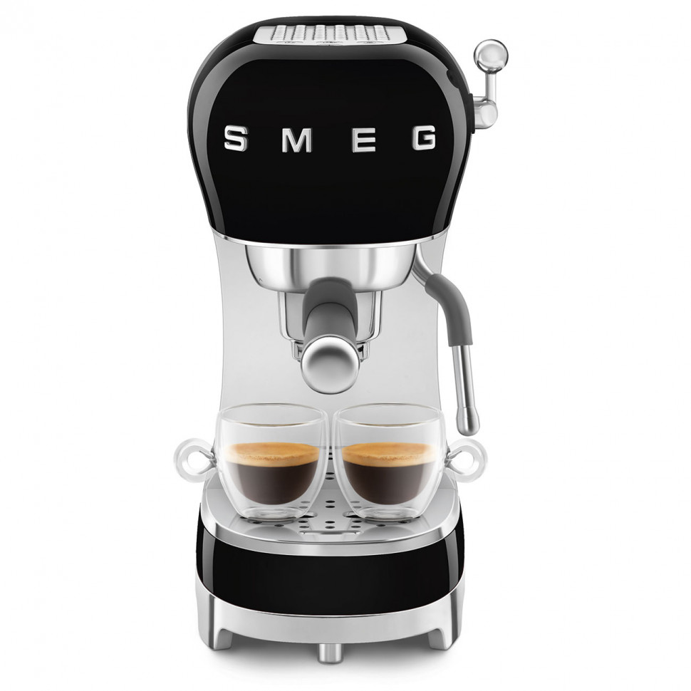 SMEG ECF02BLEU Кофемашина-эспрессо, цвет черный