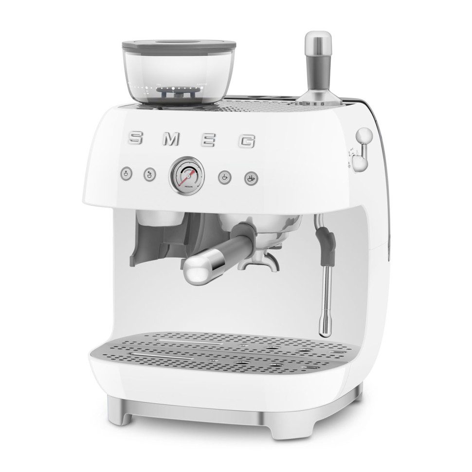 SMEG EGF03WHEU Кофемашина-эспрессо со встроенной кофемолкой, цвет белый