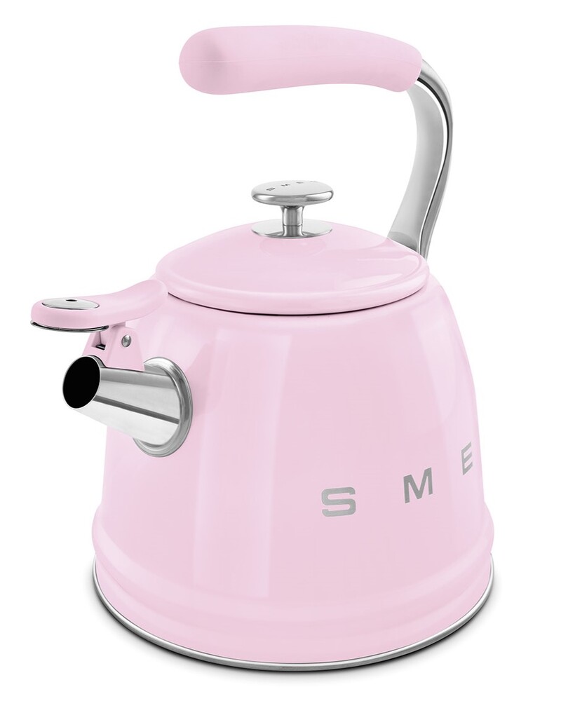 SMEG WKF01PK Чайник со свистком, 2.3 л, цвет розовый