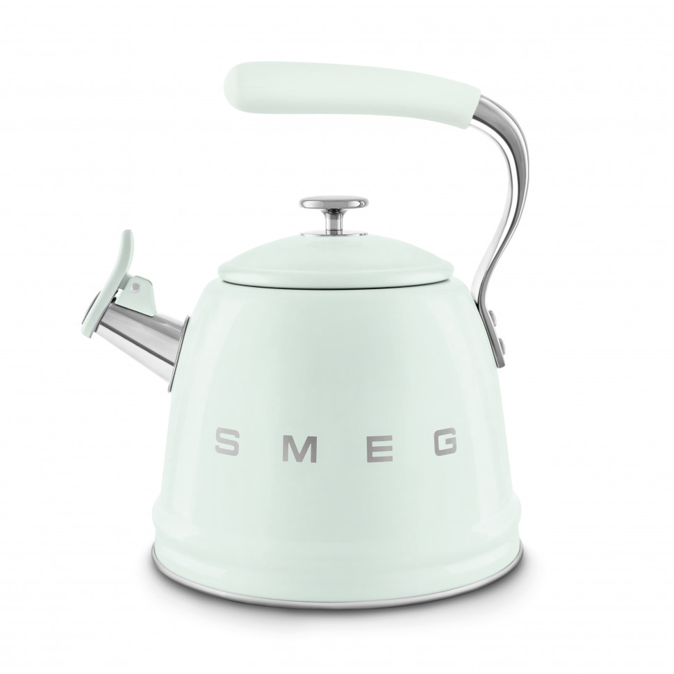 SMEG WKF01PG Чайник со свистком, 2.3 л, цвет пастельный зелёный