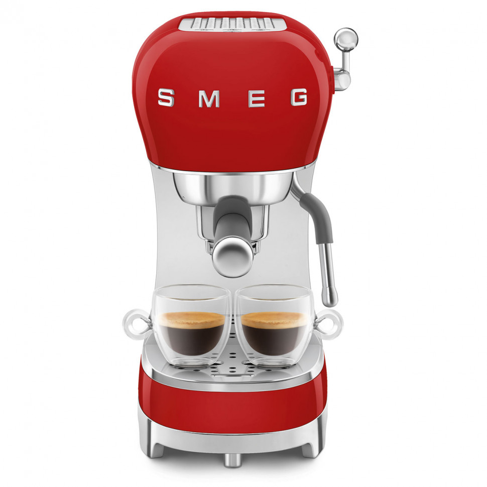 SMEG ECF02RDEU Кофемашина-эспрессо, цвет красный