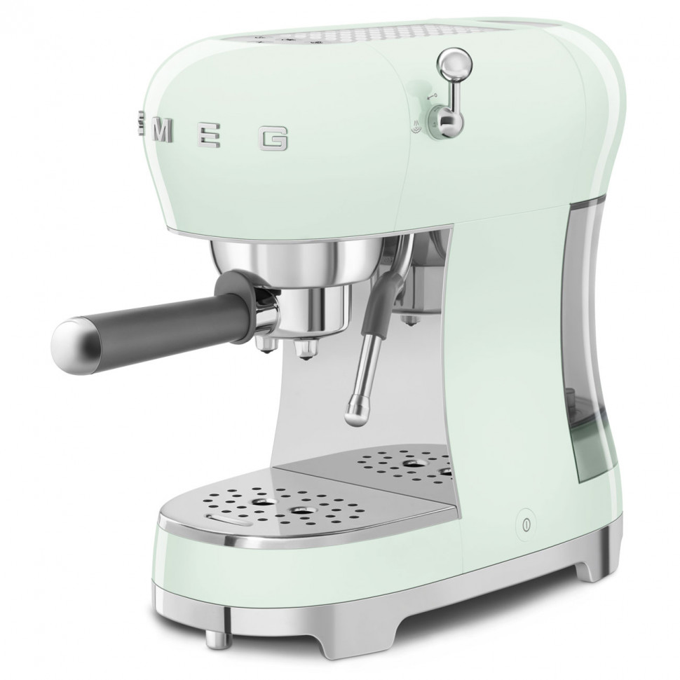 SMEG ECF02PGEU Кофемашина-эспрессо, цвет пастельный зеленый