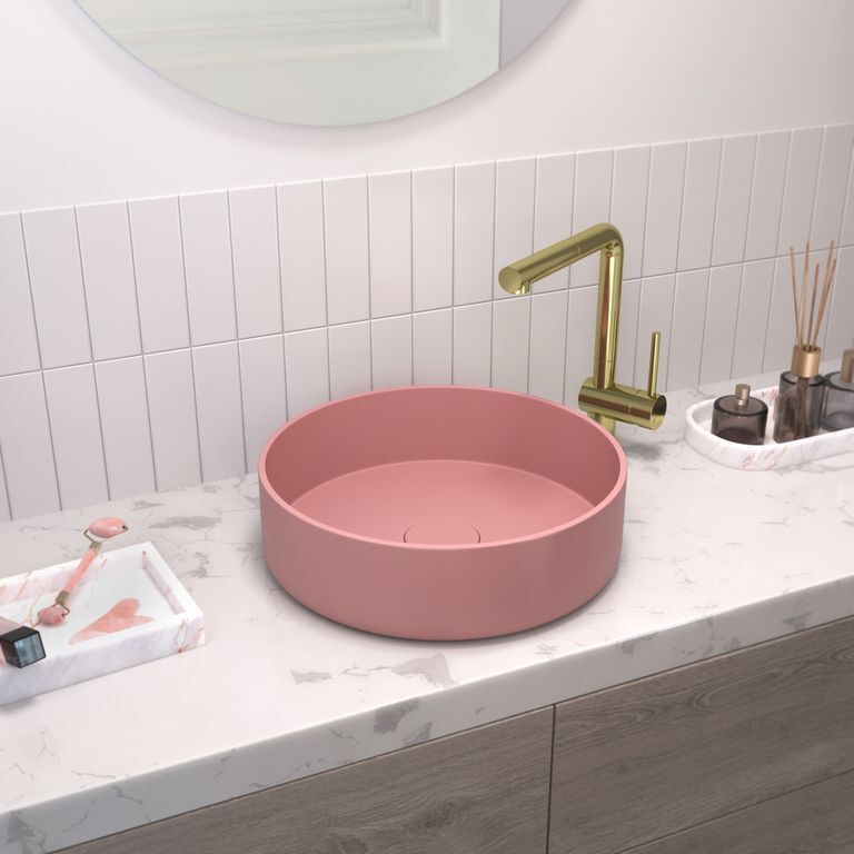 Раковина для ванной Mira-RO Natceramic/розовый