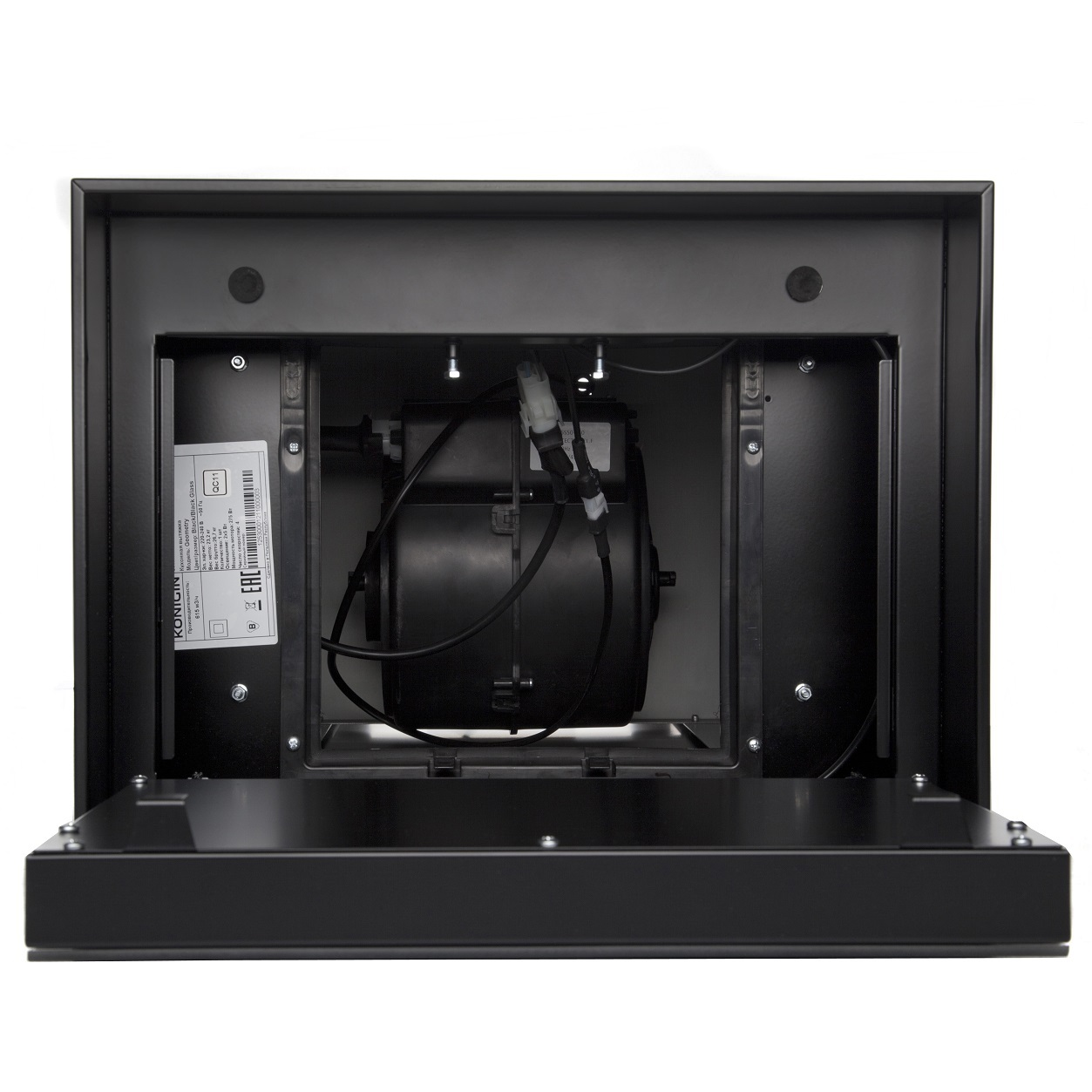 Кухонная вытяжка Konigin Geometry Black/Black Glass