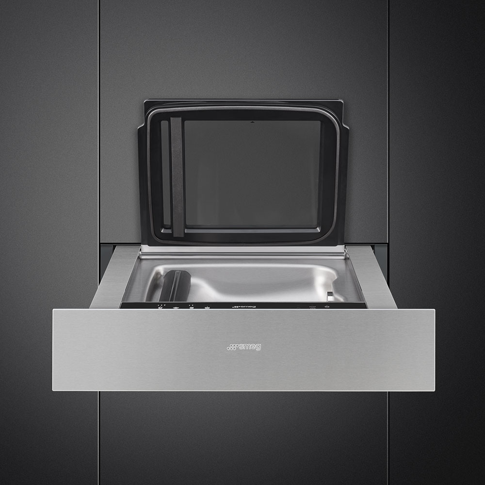 SMEG CPV315X Вакууматор, 60 см, высота 14 см, нержавеющая сталь, открывание PUSH.