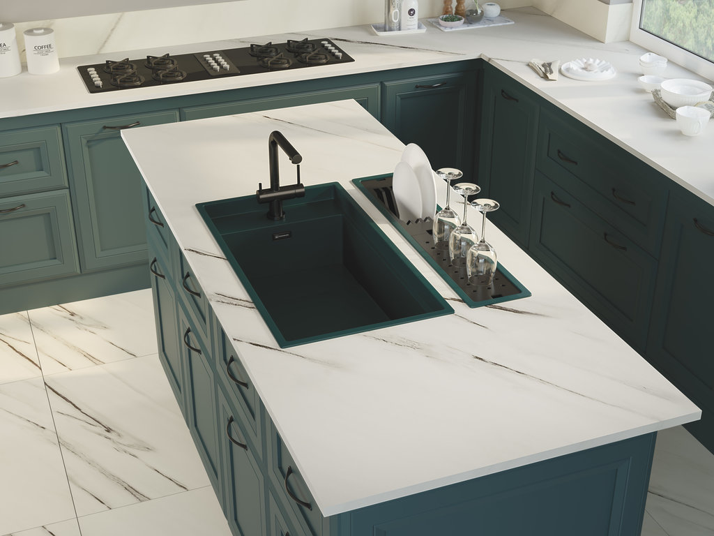 Встраиваемая сушка для посуды Omoikiri DRY-03 PRO AZ artceramic/azur blue