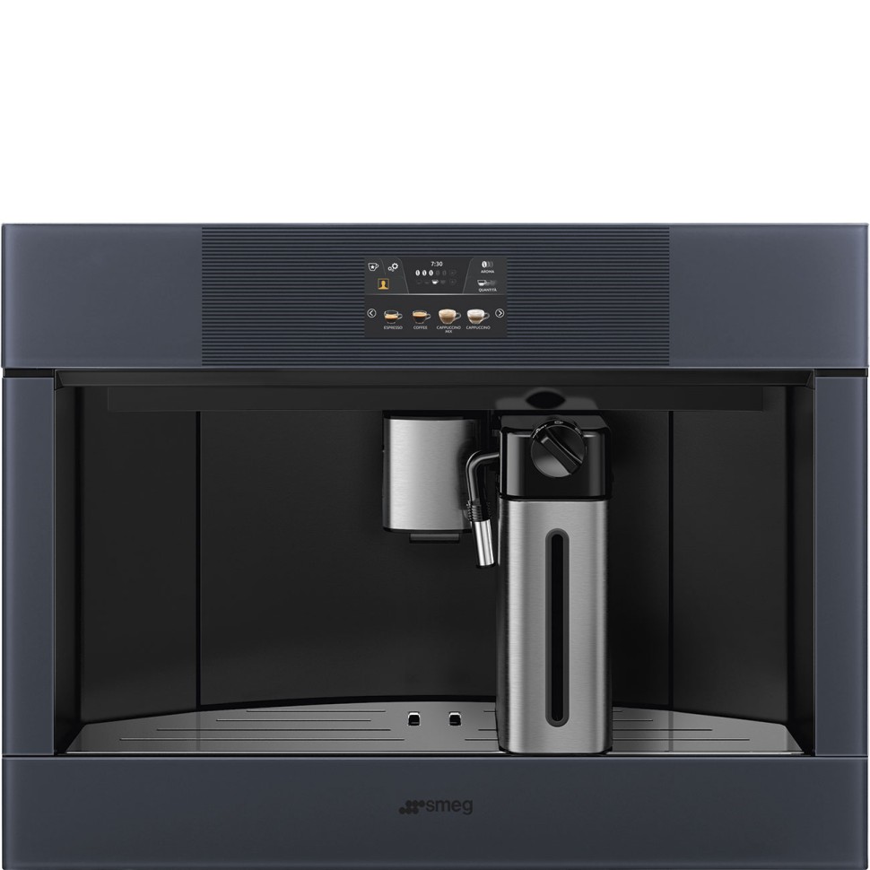 SMEG CMS4104GRU Автоматическая кофемашина, 60 см, высота 45 см, стекло Neptune Grey
